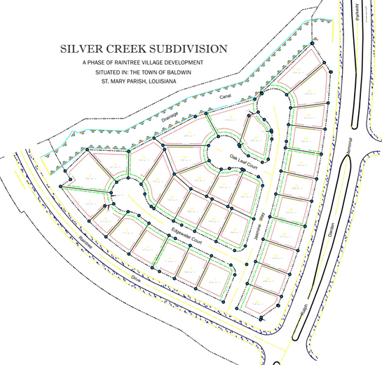 Silver Creek Subdivision map